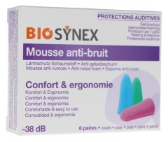 Biosynex Schaumstoff-Gehörschutz 6 Paare