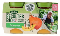 Blédina Les Récoltes Organic Pumpkin od 4/6 Miesiąca Organic 2 Słoiki