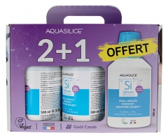 Aquasilice Silicio de Origen Biológico Lote de 3 x 500 ml de los Cuales 500 ml Gratis