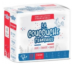 Scutece Naturale La Coucouche Fran&ccedil;aise Mărimea 1 (2-5 kg) 28 Bucăți