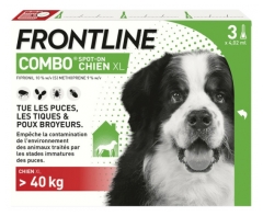 Frontline Combo Chien XL (+ de 40 kg) 3 Pipettes