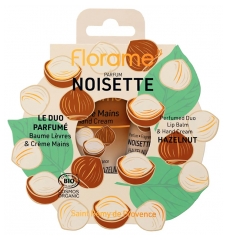 Florame Das duftende Haselnuss-Duo Lippenbalsam 15 ml + Handcreme 30 ml Bio