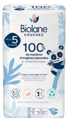 Biolane Natürliche Windeln 40 Windeln Größe 5 (11-25 Kg)