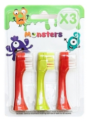 Piatră H&acirc;rtie Foarfecă Pachet 3 Capete de Rezervă pentru Periuța de Dinți cu Baterii