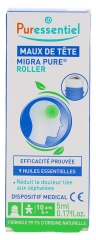 Puressentiel Rullo per il mal di Testa con 9 oli Essenziali 5 ml