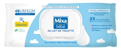 Mixa Bébé Lingettes au Lait de Toilette 48 Lingettes