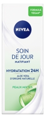 Nivea 24hr Moisture Matifying Day Cream con Aloe Vera per Pelli Miste 50 ml