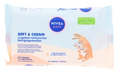 Nivea Toallitas Limpiadoras Suaves y Cremosas 57 Bebé
