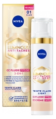 Fluid CC Nivea Cellular Luminous630 Anti-Pete 3&icirc;n1 SPF30 40 ml
