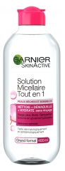 Garnier SkinActive Solución Micelar Todo en 1 Para Pieles Secas y Sensibles 400 ml