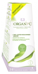 Organyc 24 Protecții pentru Lenjerie Intimă Tanga și String Flux Ușor