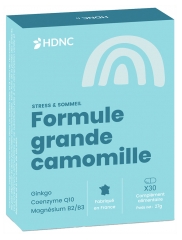 H.D.N.C Grande Camomille Ginkgo Coenzyme Q10 Magnésium Vitamines B2 et B3 30 Comprimés
