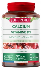 Superdiet Calciu + Vitamina D 150 Capsule