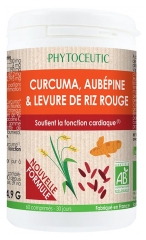 Phytoceutic Kurkuma Weißdorn und Hefe aus Rotem Reis Bio 60 Tabletten