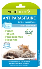 Vetoform Antiparasitaire Insectenhalsband Kitten en Kat