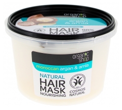Organic Shop Naturlig N&auml;rande H&aring;rinpackning Argan och Amla 250 ml
