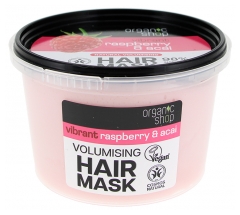 Organic Shop Natuurlijk Volume Haarmasker Framboos en A&ccedil;a&iacute; 250 ml