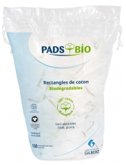 Gilbert Pads Bio 180 Rectangulos de Algodón 8 x 10 cm 
