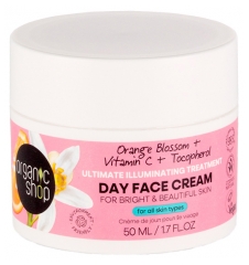 Organic Shop Dienas Krēms Mirdzums Apelsīna Zieds 50 ml