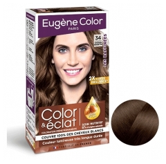 Color & Brilho - Os Refinados Kit Colora&ccedil;&atilde;o Color & Brilho 34 Castanho Avel&atilde; Os Refinados Eug&egrave;ne Color