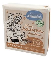 Tajemstv&iacute; Provence Jemn&eacute; m&yacute;dlo Bio červen&yacute; j&iacute;l Dřevo Provence