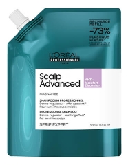 Champ&uacute; dermo-regulador calmante Scalp Advanced L'Or&eacute;al Recharge 500ml