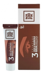 Kit de Colora&ccedil;&atilde;o de C&iacute;lios e Sobrancelhas Castanho 3 Magnifik Gen&eacute;rico