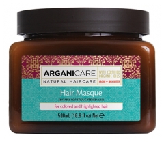 Arganicare Mascarilla Nutritiva Reparadora Para Cabellos Teñidos Argán