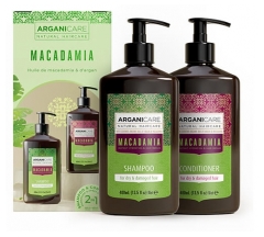 Arganicare Duo darilni set za vlaženje in obnovo z makadamijo