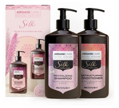 Arganicare Duo-kit f&ouml;r Utj&auml;mning & Glans Silkesprotein