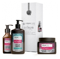 Arganicare Kollageeni Elvytt&auml;v&auml; & Volyymia Antava Trio-Lahjapakkaus