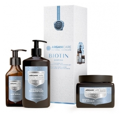 Set Arganicare Trio Fortifiant și Reparator cu Biotină