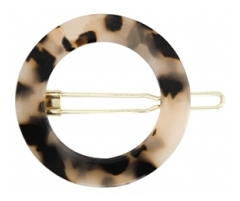 Bachca Spange Rund Schildpatt