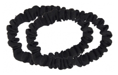 Lote Scrunchie de Seda Preto Bachca