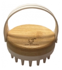 Cap Bambou Brosse de Massage Cuir Chevelu