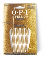 Unhas Posti&ccedil;as xPress/On Quebrar o Ouro OPI