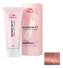 Wella Pusiau nuolatiniai dažai 07/59 Strawberry Wine Shinefinity