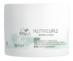 Mascarilla Antifrizz para Cabello Rizado Ondulado Nutricurls Wella 150ml