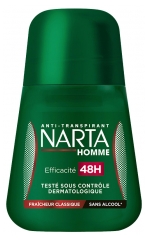 Narta Homme Klasikinis Gaivumas 48H Rutulinis Antiperspirantas Vyrams 50 ml
