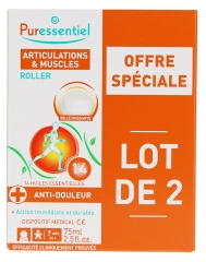 Puressentiel Articulations &amp; Muscles Roller aux 14 Huiles Essentielles Lot de 2 x 75 ml