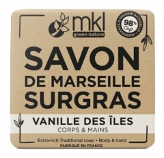 MKL Green Nature Savon de Marseille Surgras Vanille des Îles 100 g