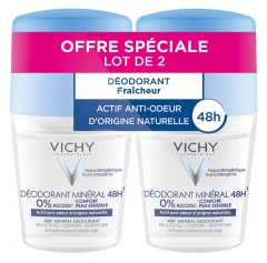 Vichy Desodorizante Mineral 48H Roll-On Pack de 2 x 50 ml