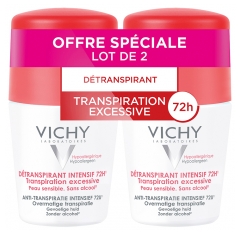 Vichy Intensīvais Antiperspirants 72H Pārmērīga Svī&scaron;ana 2 x 50 ml iepakojums
