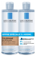 &Aacute;gua Micelar La Roche-Posay Tol&eacute;riane Pack de 2 x 400 ml