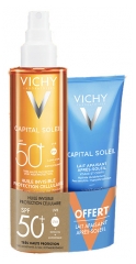 Vichy Capital Soleil Huile Invisible Protection Cellulaire SPF50+ 200 ml + Lait Apaisant Après-Soleil 100 ml Offert