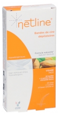 Netline Tiras de Cera Depilat&oacute;ria Facial 20 Tiras