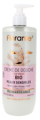 Florame Duschcreme Hafermilch Empfindliche Haut Nachf&uuml;llbar Bio 750 ml