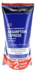 Neutrogena Crema Mani ad Assorbimento Rapido 2 x 75 ml