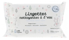 Dou Lapinou Lingettes Nettoyantes à l'Eau 50 Lingettes