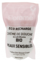 Florame Duschcreme Hafermilch Empfindliche Haut Nachf&uuml;llbar Bio &Ouml;ko-Recharge 700 ml